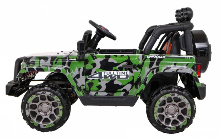 Terensko Vozilo S Pogonom Na Sva četiri Kotača Za Djecu, Kamuflažna Boja, 4x4 Pogon, Daljinski 4