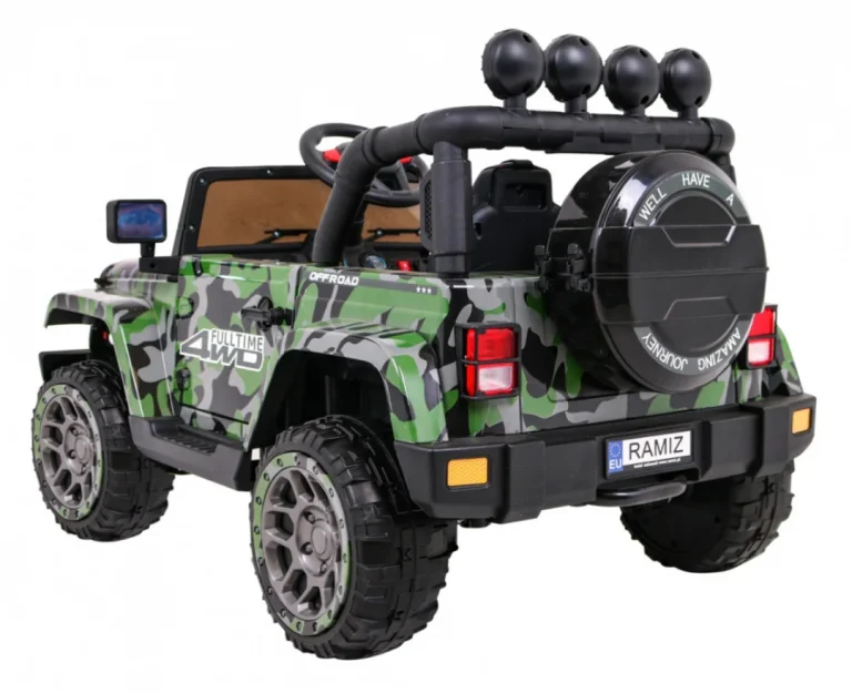 Terensko Vozilo S Pogonom Na Sva četiri Kotača Za Djecu, Kamuflažna Boja, 4x4 Pogon, Daljinski 5