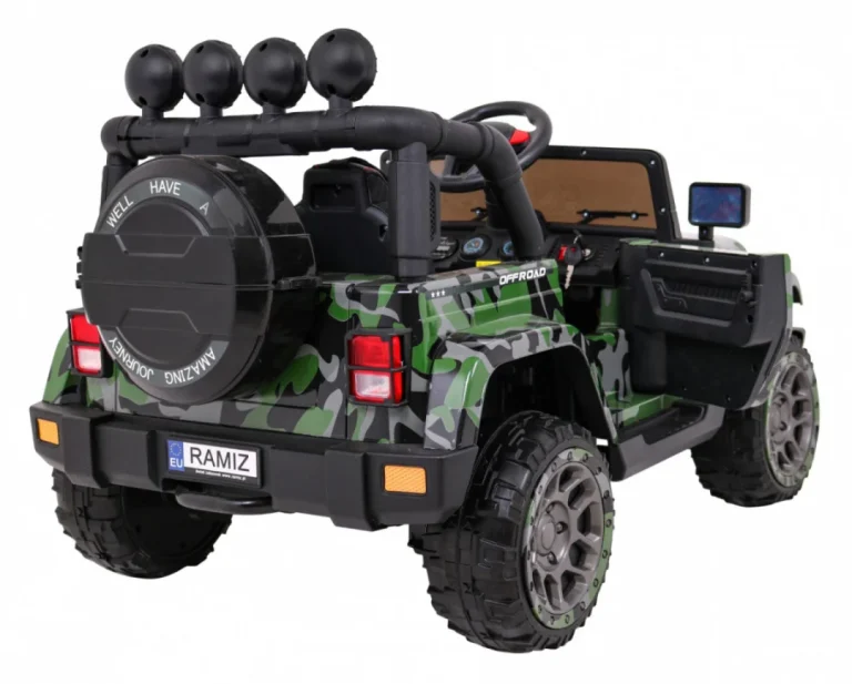Terensko Vozilo S Pogonom Na Sva četiri Kotača Za Djecu, Kamuflažna Boja, 4x4 Pogon, Daljinski 9