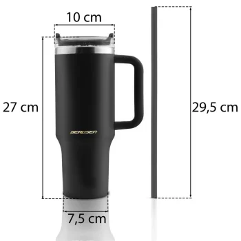 Termos šalica Sa Slamkom Berdsen 1180 Ml Crna 14