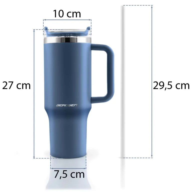 Termos šalica Sa Slamkom Berdsen 1180 Ml Tamnoplava 14
