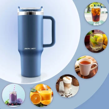 Termos šalica Sa Slamkom Berdsen 1180 Ml Tamnoplava 3