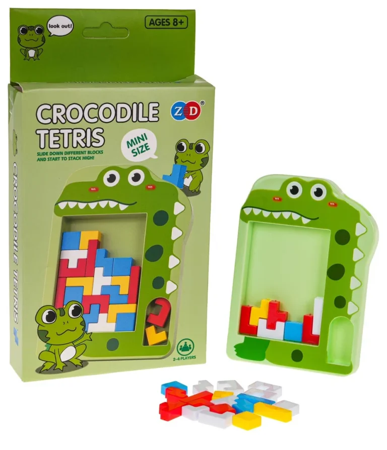 Tetris Krokodil Logička Igra, Bijela 1
