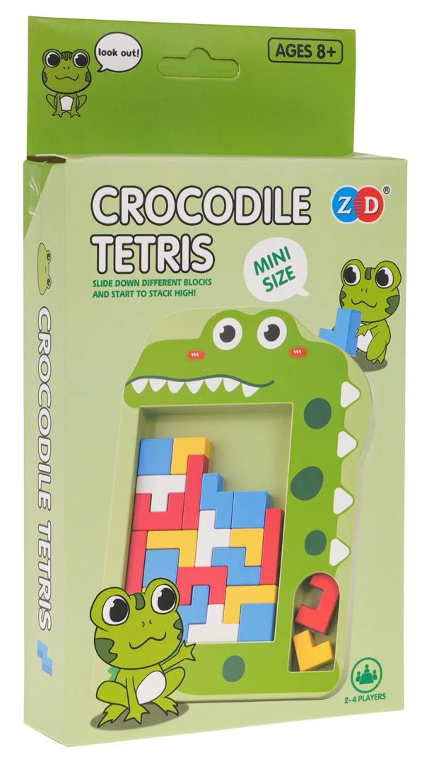 Tetris Krokodil Logička Igra, Bijela 3