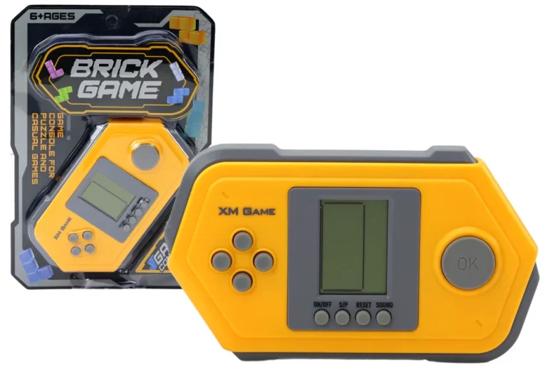 Tetris Kockasta Igra Elektronička Konzolna Igra Sivo žuta 1
