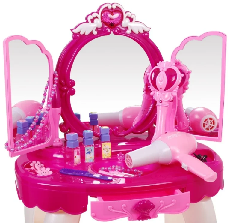 Toaletni Stolić Za Princeze Ružičasti 3+ 5