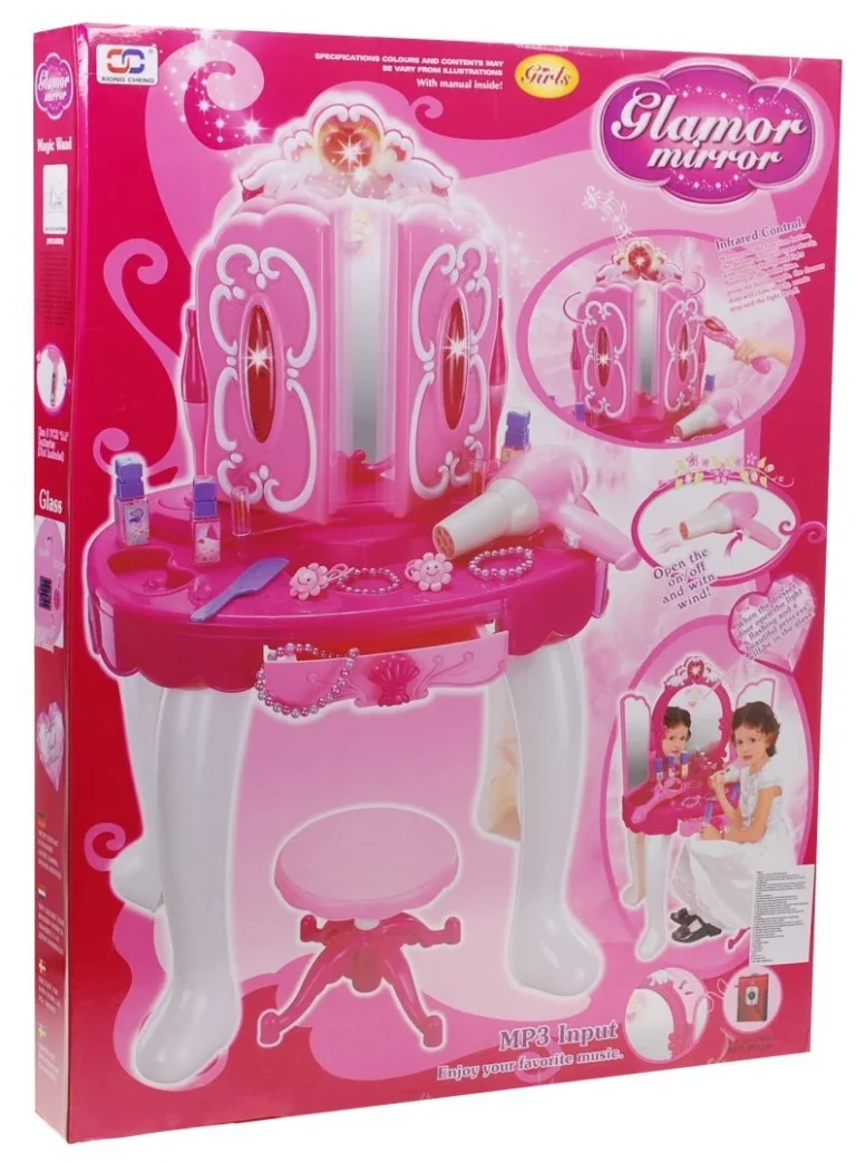 Toaletni Stolić Za Princeze Ružičasti 3+ 6