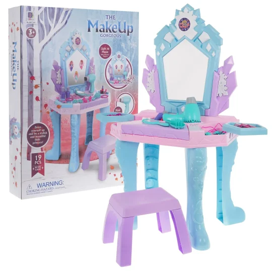 Toaletni Stolić Za Princeze Sa Sušilom I Stolcem 3+ 1