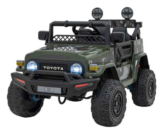 Toyota Fj Cruiser Za Djecu Moro + Daljinski Upravljač + 4x4 Pogon + Audio Led + Eva + Sporo, Zelena 1