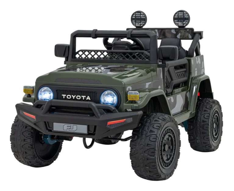 Toyota Fj Cruiser Za Djecu Moro + Daljinski Upravljač + 4x4 Pogon + Audio Led + Eva + Sporo, Zelena 1