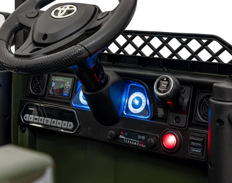 Toyota Fj Cruiser Za Djecu Moro + Daljinski Upravljač + 4x4 Pogon + Audio Led + Eva + Sporo, Zelena 10