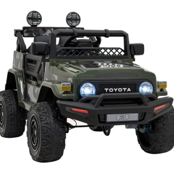 Toyota Fj Cruiser Za Djecu Moro + Daljinski Upravljač + 4x4 Pogon + Audio Led + Eva + Sporo, Zelena 13