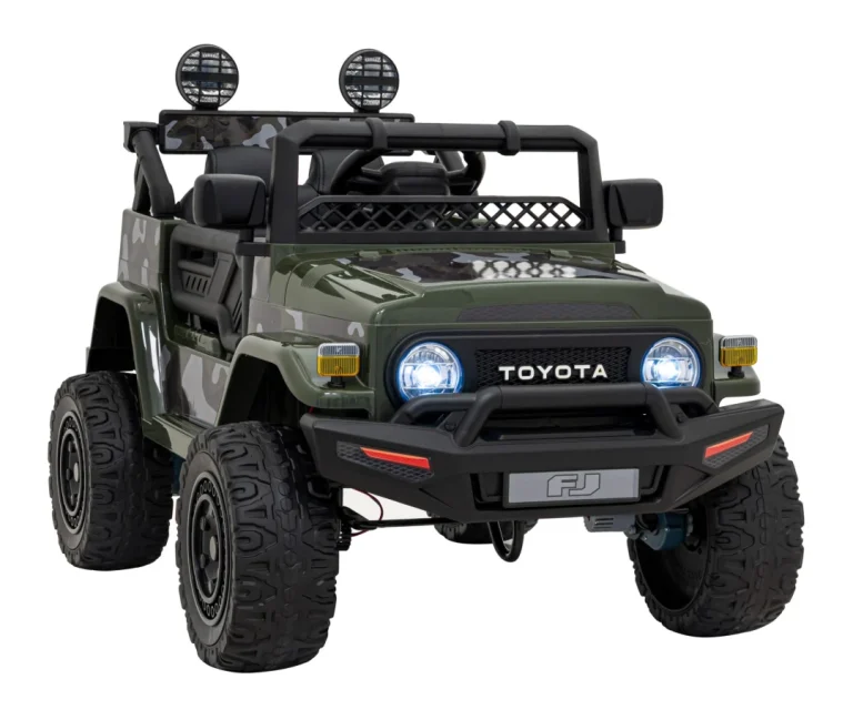 Toyota Fj Cruiser Za Djecu Moro + Daljinski Upravljač + 4x4 Pogon + Audio Led + Eva + Sporo, Zelena 13