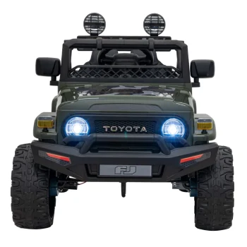 Toyota Fj Cruiser Za Djecu Moro + Daljinski Upravljač + 4x4 Pogon + Audio Led + Eva + Sporo, Zelena 4
