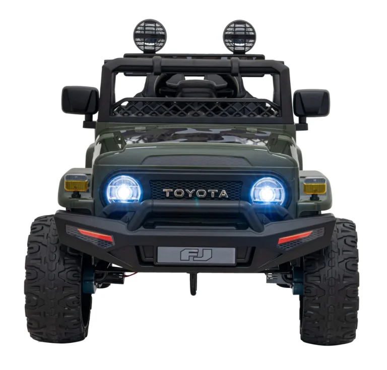 Toyota Fj Cruiser Za Djecu Moro + Daljinski Upravljač + 4x4 Pogon + Audio Led + Eva + Sporo, Zelena 4