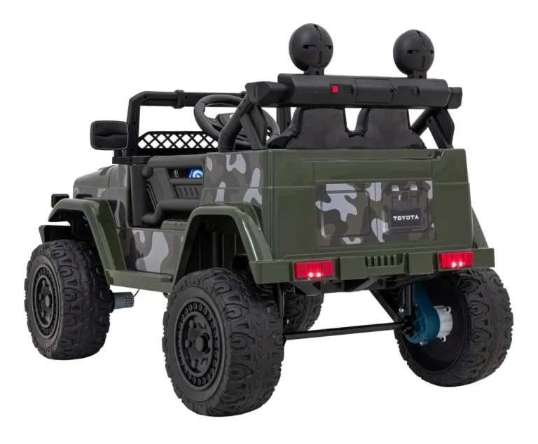 Toyota Fj Cruiser Za Djecu Moro + Daljinski Upravljač + 4x4 Pogon + Audio Led + Eva + Sporo, Zelena 6