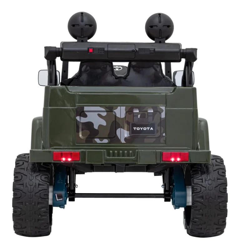 Toyota Fj Cruiser Za Djecu Moro + Daljinski Upravljač + 4x4 Pogon + Audio Led + Eva + Sporo, Zelena 7