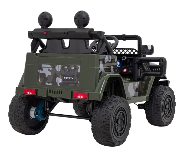 Toyota Fj Cruiser Za Djecu Moro + Daljinski Upravljač + 4x4 Pogon + Audio Led + Eva + Sporo, Zelena 8