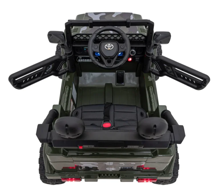 Toyota Fj Cruiser Za Djecu Moro + Daljinski Upravljač + 4x4 Pogon + Audio Led + Eva + Sporo, Zelena 9