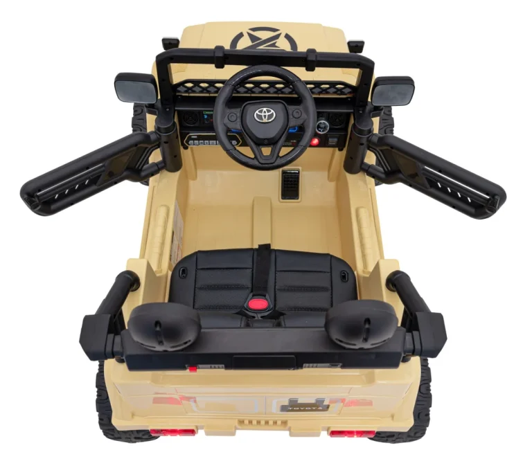 Toyota Fj Cruiser Za Djecu Bež + Daljinski Upravljač + 4x4 Pogon + Audio Led + Eva + Spori, Crna 13