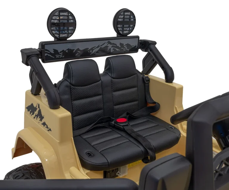 Toyota Fj Cruiser Za Djecu Bež + Daljinski Upravljač + 4x4 Pogon + Audio Led + Eva + Spori, Crna 15