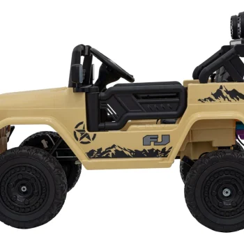 Toyota Fj Cruiser Za Djecu Bež + Daljinski Upravljač + 4x4 Pogon + Audio Led + Eva + Spori, Crna 5