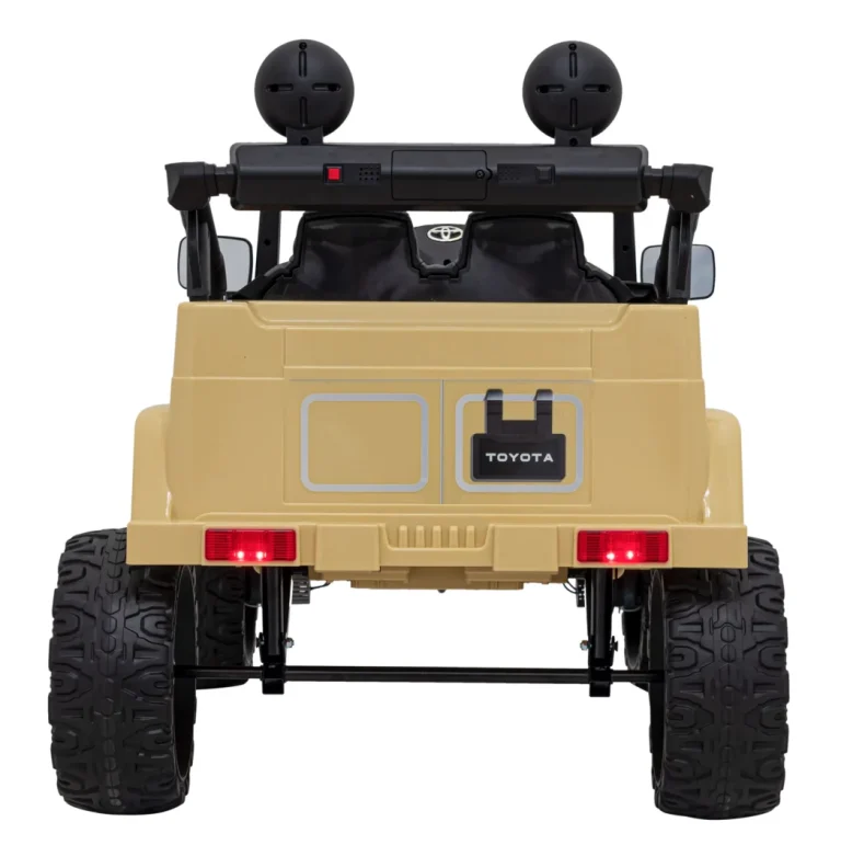 Toyota Fj Cruiser Za Djecu Bež + Daljinski Upravljač + 4x4 Pogon + Audio Led + Eva + Spori, Crna 7