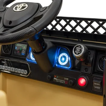 Toyota Fj Cruiser Za Djecu Bež + Daljinski Upravljač + 4x4 Pogon + Audio Led + Eva + Spori, Crna 9