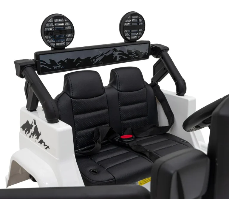 Toyota Fj Cruiser Za Djecu Bijela + Daljinski Upravljač + 4x4 Pogon + Audio Led + Eva + Spori Start 13