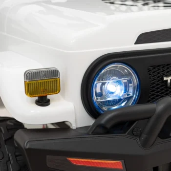 Toyota Fj Cruiser Za Djecu Bijela + Daljinski Upravljač + 4x4 Pogon + Audio Led + Eva + Spori Start 16