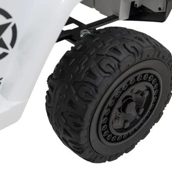 Toyota Fj Cruiser Za Djecu Bijela + Daljinski Upravljač + 4x4 Pogon + Audio Led + Eva + Spori Start 17