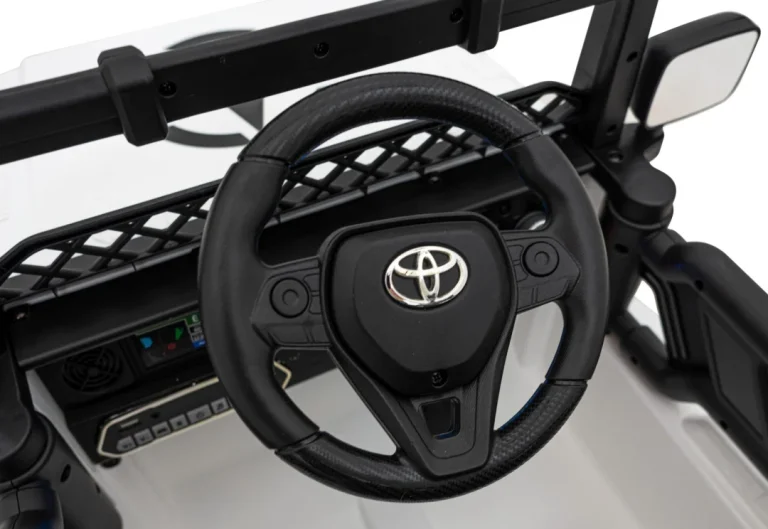 Toyota Fj Cruiser Za Djecu Bijela + Daljinski Upravljač + 4x4 Pogon + Audio Led + Eva + Spori Start 19
