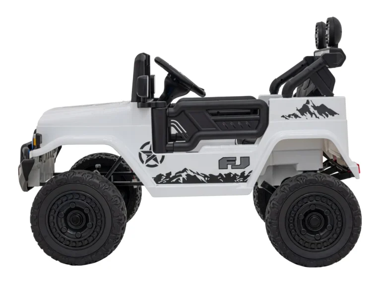 Toyota Fj Cruiser Za Djecu Bijela + Daljinski Upravljač + 4x4 Pogon + Audio Led + Eva + Spori Start 5