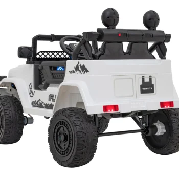 Toyota Fj Cruiser Za Djecu Bijela + Daljinski Upravljač + 4x4 Pogon + Audio Led + Eva + Spori Start 6