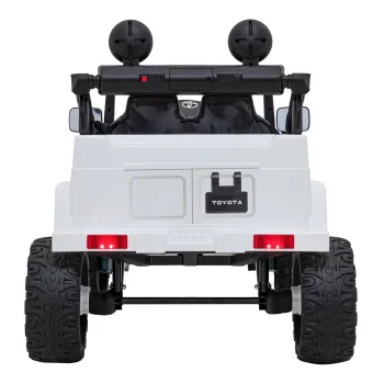Toyota Fj Cruiser Za Djecu Bijela + Daljinski Upravljač + 4x4 Pogon + Audio Led + Eva + Spori Start 7