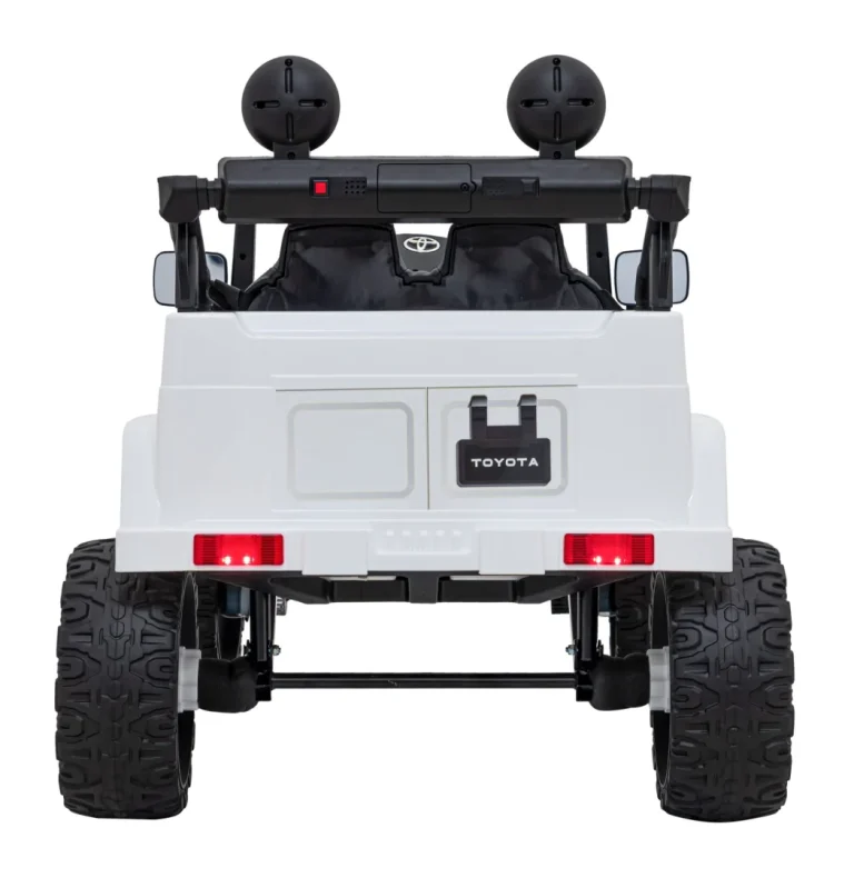 Toyota Fj Cruiser Za Djecu Bijela + Daljinski Upravljač + 4x4 Pogon + Audio Led + Eva + Spori Start 7