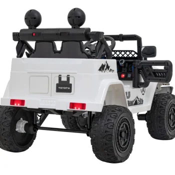 Toyota Fj Cruiser Za Djecu Bijela + Daljinski Upravljač + 4x4 Pogon + Audio Led + Eva + Spori Start 8