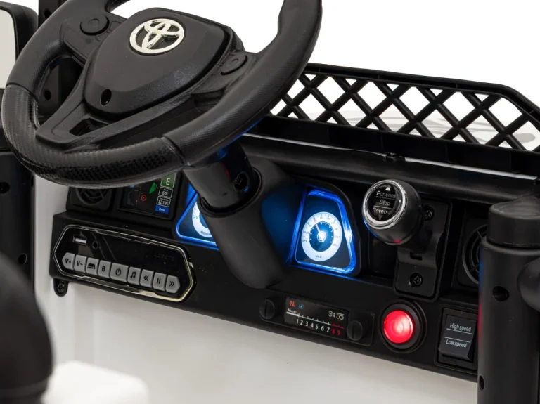 Toyota Fj Cruiser Za Djecu Bijela + Daljinski Upravljač + 4x4 Pogon + Audio Led + Eva + Spori Start 9