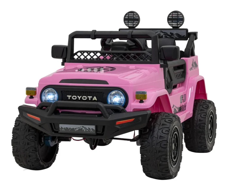 Toyota Fj Cruiser Za Djecu Roza + Daljinski Upravljač + 4x4 Pogon + Audio Led + Eva + Spori Start 1
