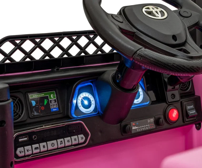 Toyota Fj Cruiser Za Djecu Roza + Daljinski Upravljač + 4x4 Pogon + Audio Led + Eva + Spori Start 10