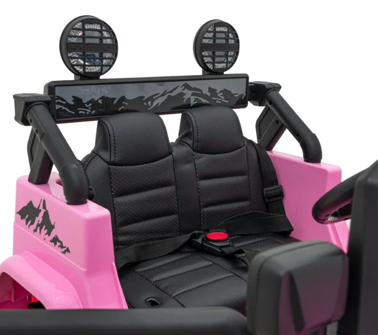 Toyota Fj Cruiser Za Djecu Roza + Daljinski Upravljač + 4x4 Pogon + Audio Led + Eva + Spori Start 13