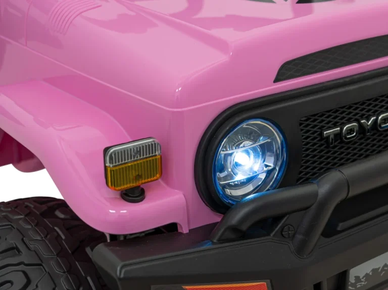 Toyota Fj Cruiser Za Djecu Roza + Daljinski Upravljač + 4x4 Pogon + Audio Led + Eva + Spori Start 15