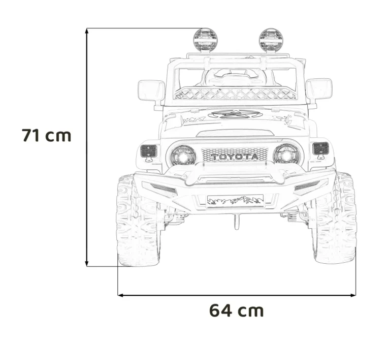 Toyota Fj Cruiser Za Djecu Roza + Daljinski Upravljač + 4x4 Pogon + Audio Led + Eva + Spori Start 2