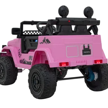 Toyota Fj Cruiser Za Djecu Roza + Daljinski Upravljač + 4x4 Pogon + Audio Led + Eva + Spori Start 6