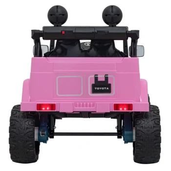 Toyota Fj Cruiser Za Djecu Roza + Daljinski Upravljač + 4x4 Pogon + Audio Led + Eva + Spori Start 7