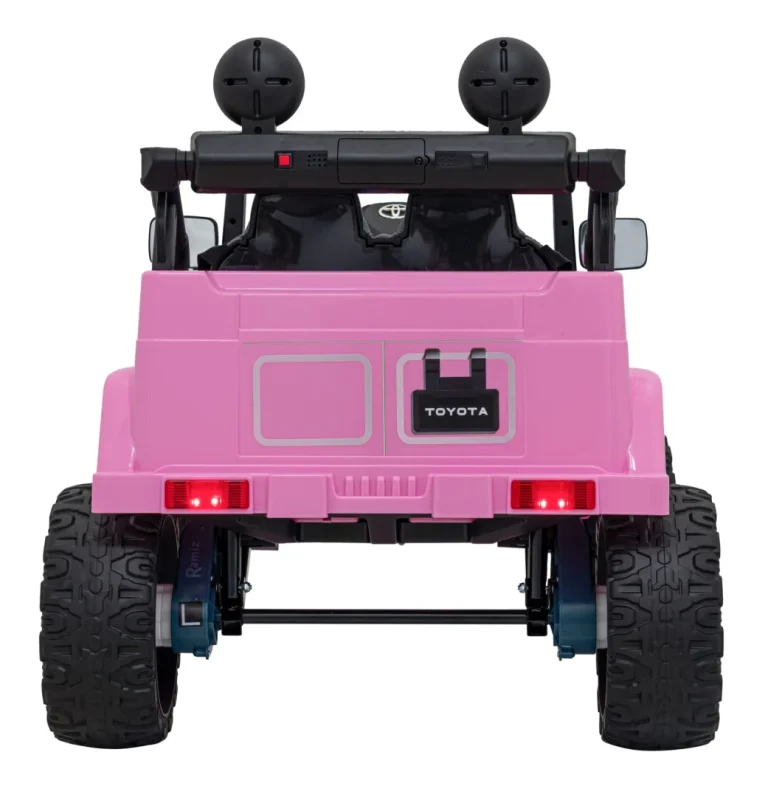 Toyota Fj Cruiser Za Djecu Roza + Daljinski Upravljač + 4x4 Pogon + Audio Led + Eva + Spori Start 7