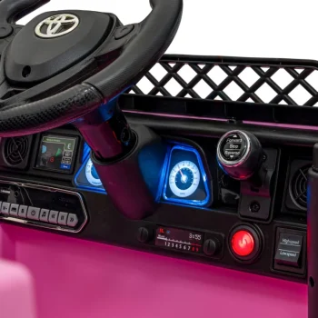 Toyota Fj Cruiser Za Djecu Roza + Daljinski Upravljač + 4x4 Pogon + Audio Led + Eva + Spori Start 9