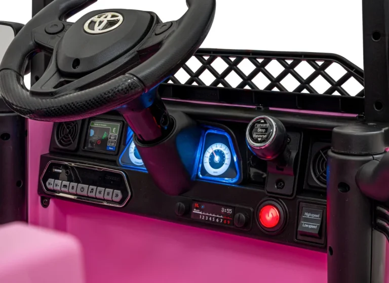 Toyota Fj Cruiser Za Djecu Roza + Daljinski Upravljač + 4x4 Pogon + Audio Led + Eva + Spori Start 9