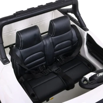 Toyota Hilux Dječji Autosjedalica Na Baterije, Bijeli Pick Up + 4x4 Pogon + Daljinski Upravljač + 2 Nosača, Bijela 12