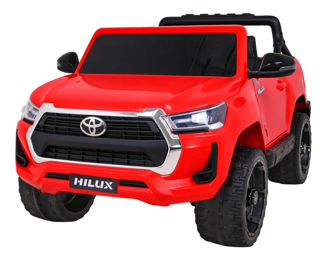 Toyota Hilux Dječji Crveni Kamionet Na Baterije + 4x4 Pogon + Daljinski Upravljač, Crvena 1